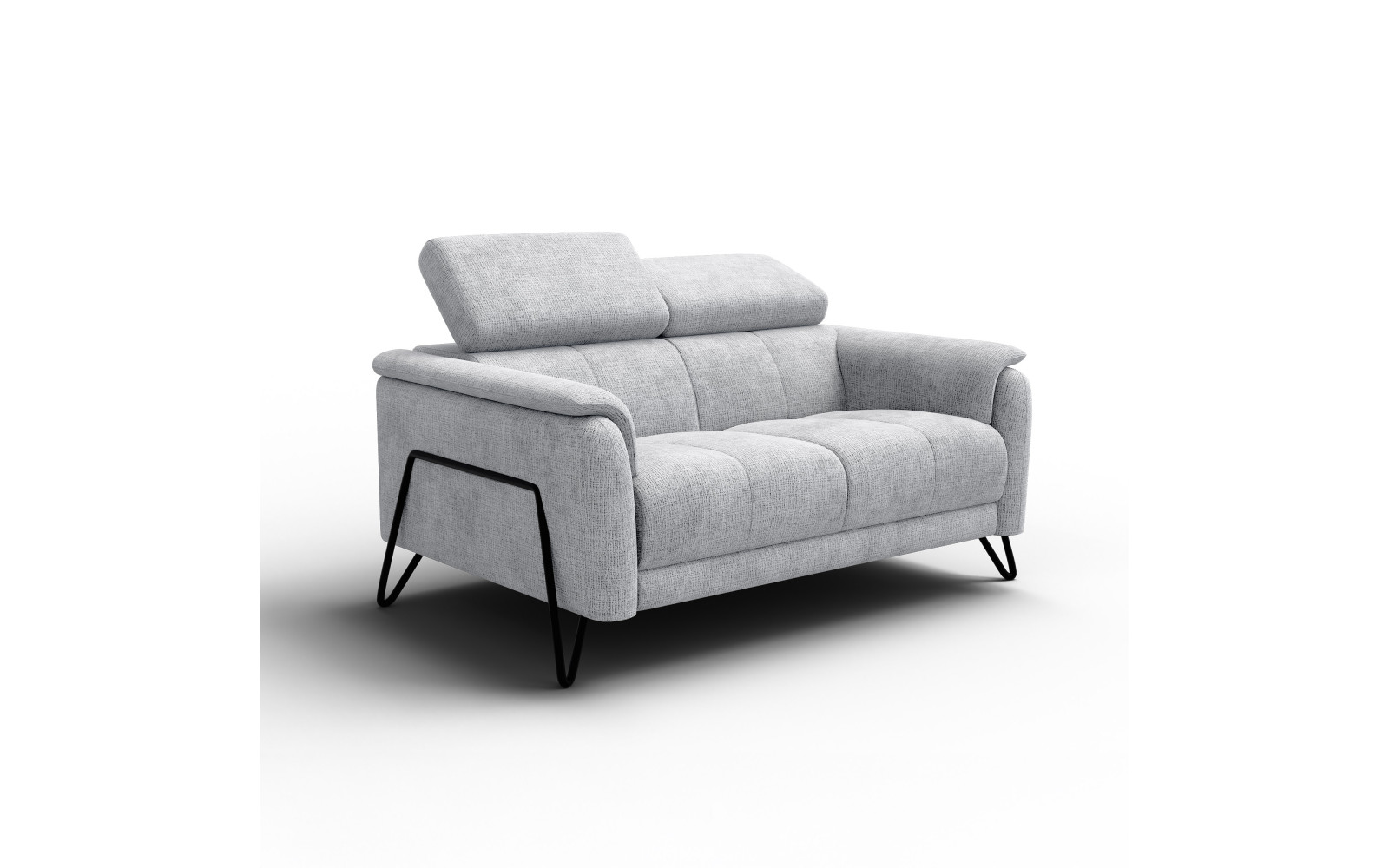 Sofa 2-Sitzer RODEN, hellgrau