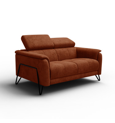 Sofa 2-Sitzer RODEN, rostrot