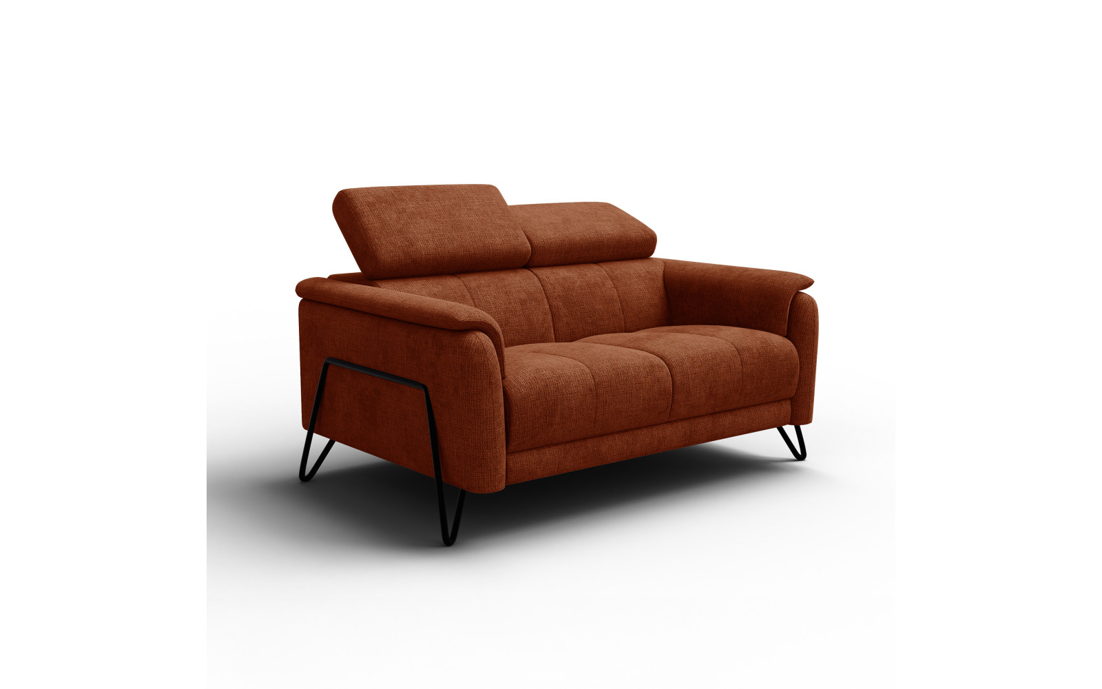 Sofa 2-Sitzer RODEN, rostrot
