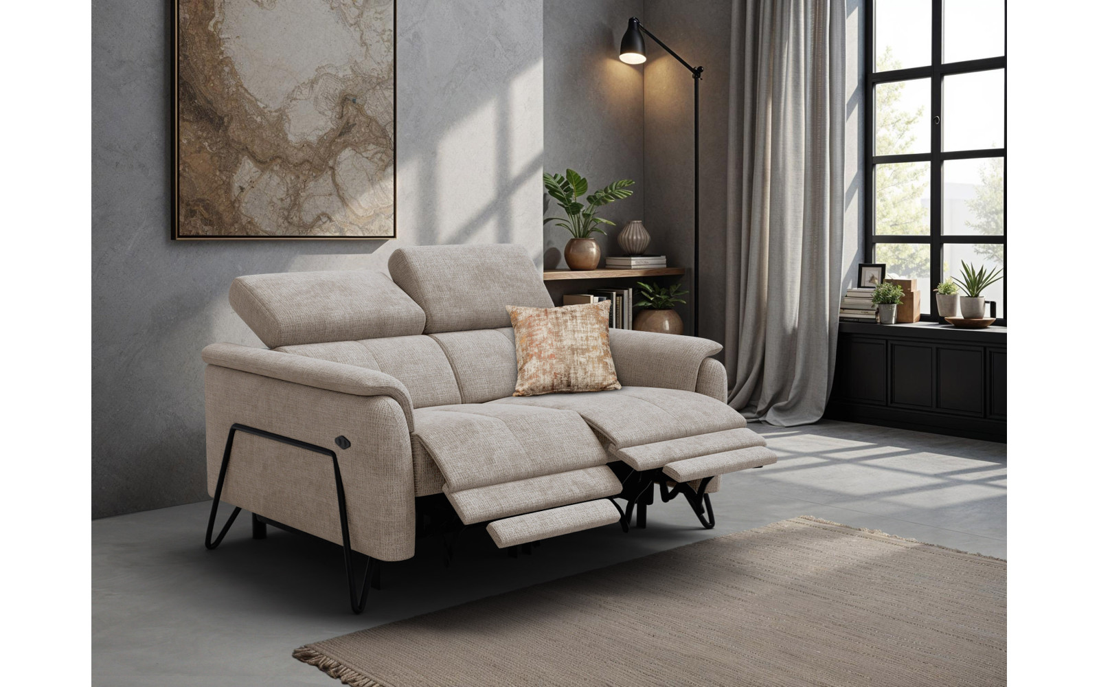 Relaxsofa 2-Sitzer RODEN, beige