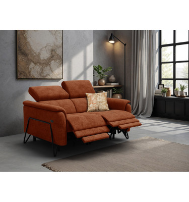 Relaxsofa 2-Sitzer RODEN, rostrot