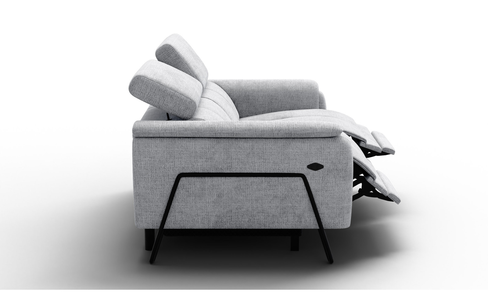 Relaxsofa 2-Sitzer RODEN, hellgrau