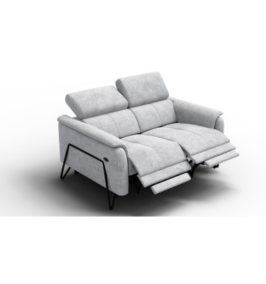 Relaxsofa 2-Sitzer RODEN, hellgrau