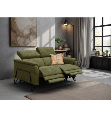 Relaxsofa 2-Sitzer RODEN, olive