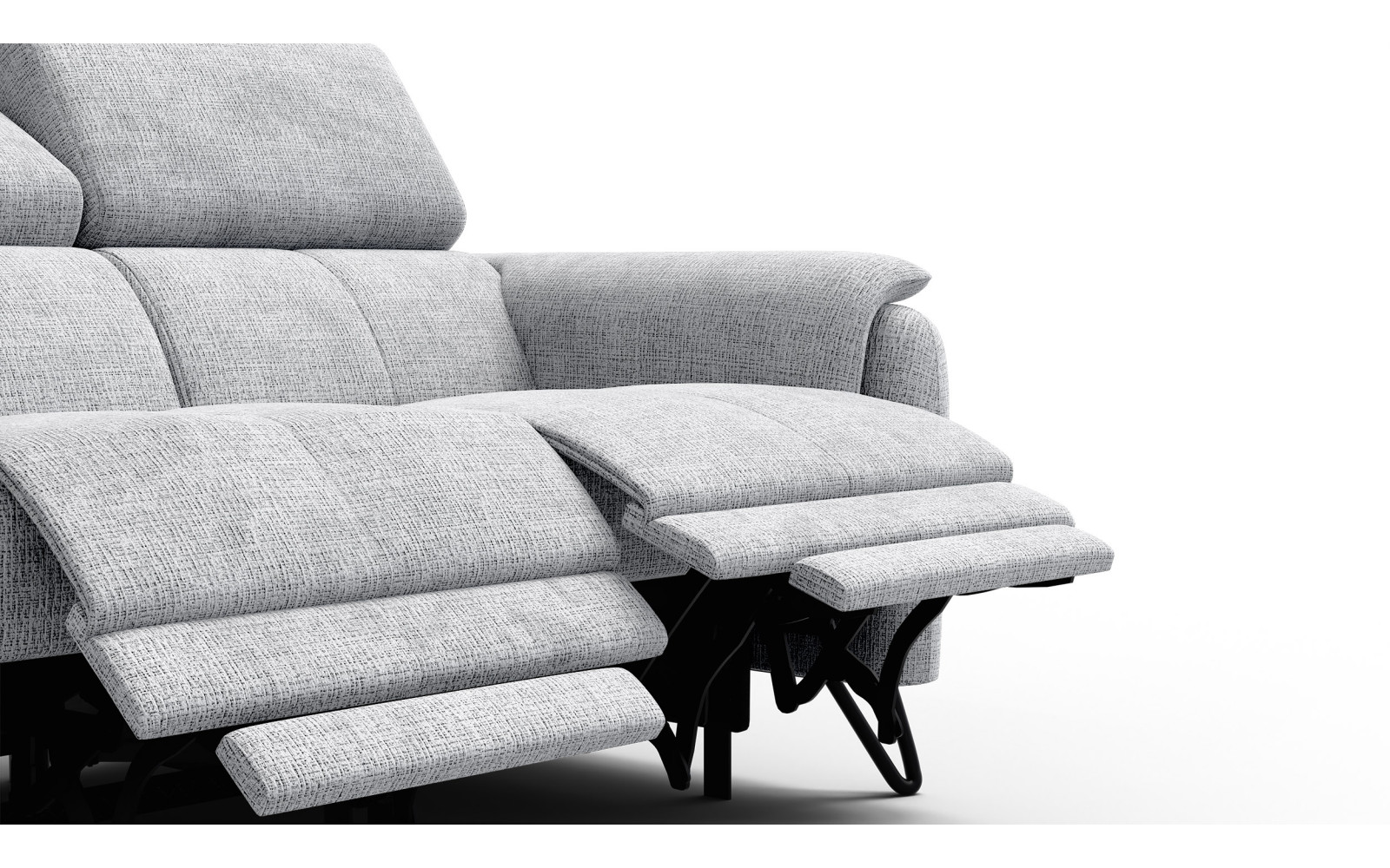 Relaxsofa 2-Sitzer RODEN, hellgrau