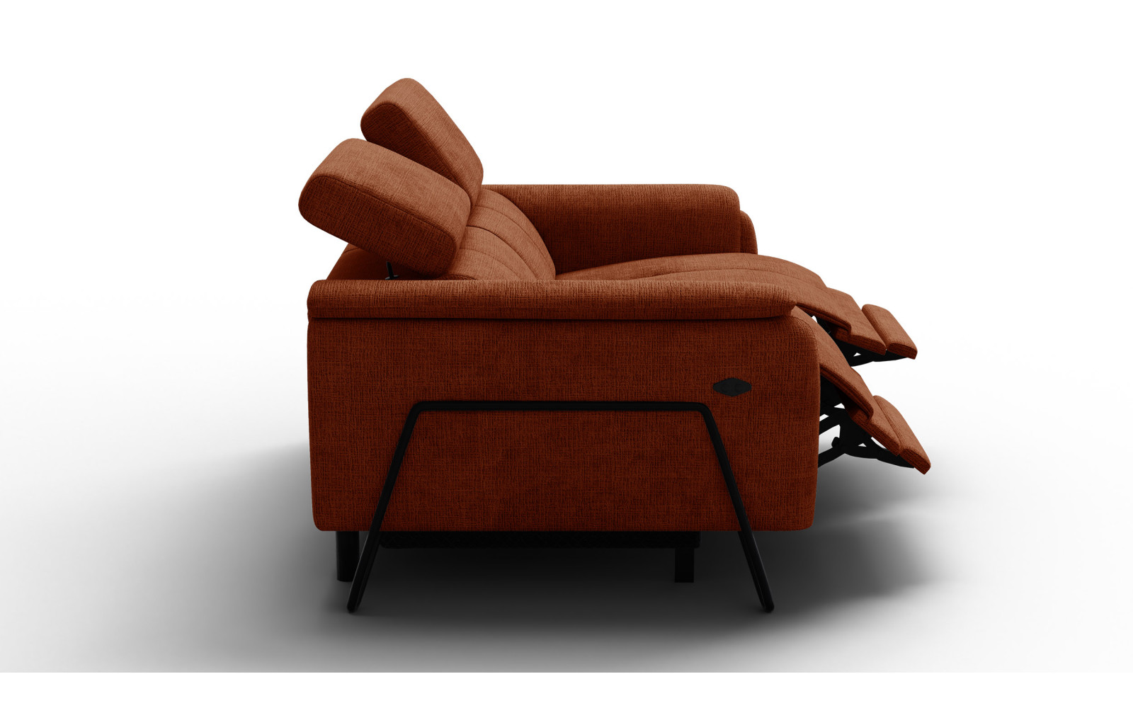 Relaxsofa 2-Sitzer RODEN, rostrot