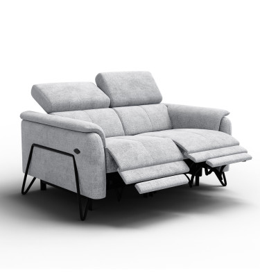 Relaxsofa 2-Sitzer RODEN, hellgrau