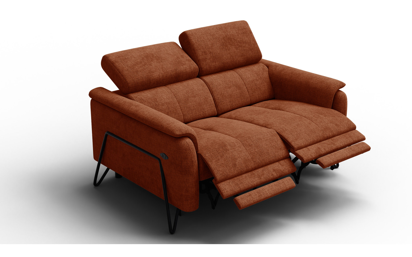 Relaxsofa 2-Sitzer RODEN, rostrot