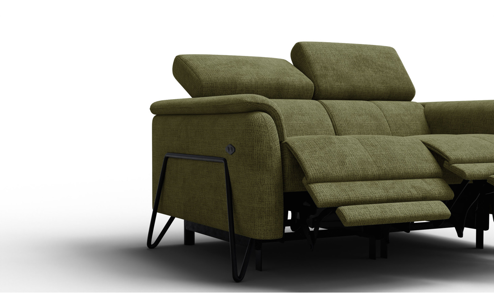 Relaxsofa 2-Sitzer RODEN, olive