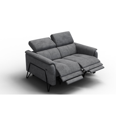Relaxsofa 2-Sitzer RODEN, dunkelgrau