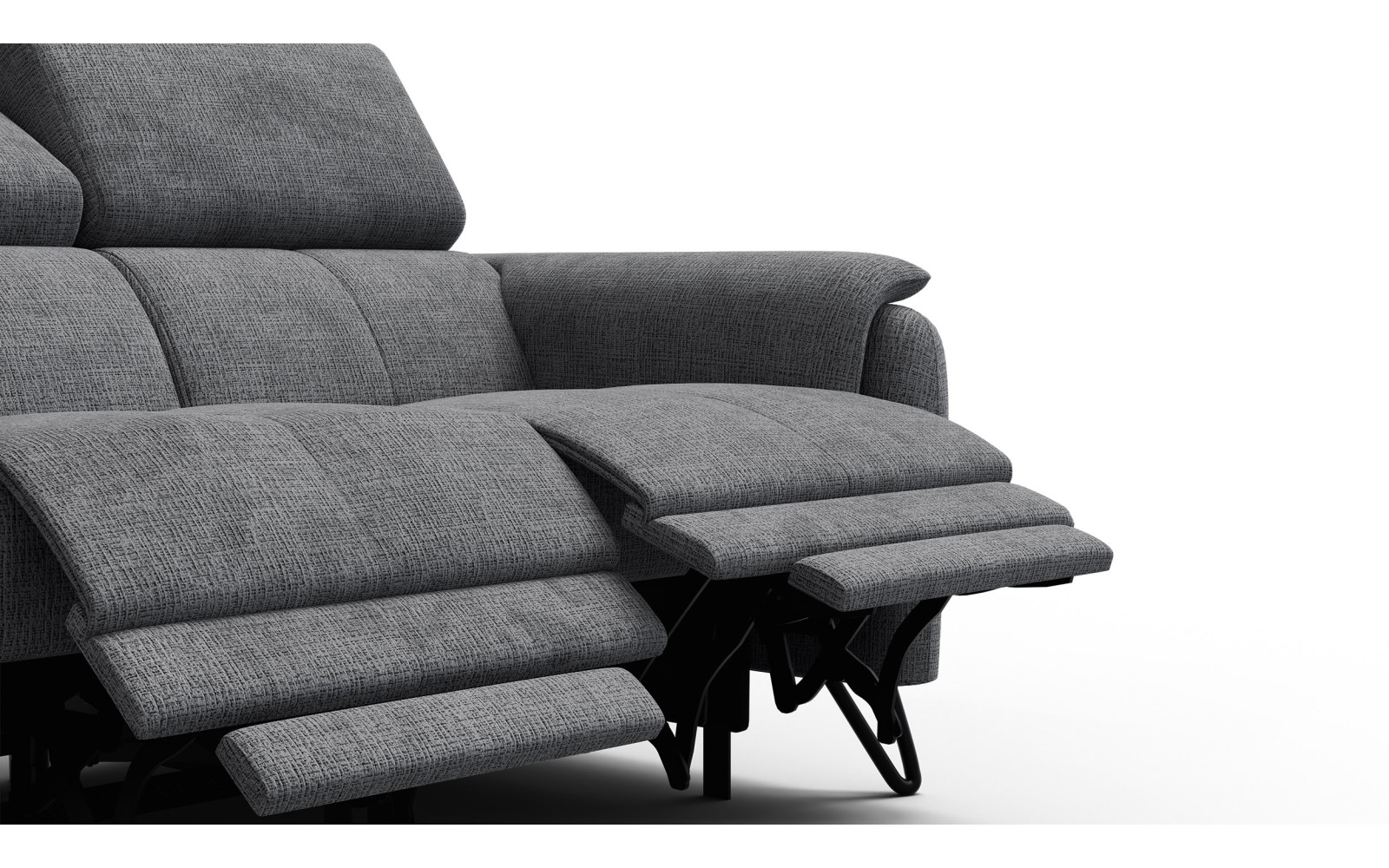 Relaxsofa 2-Sitzer RODEN, dunkelgrau