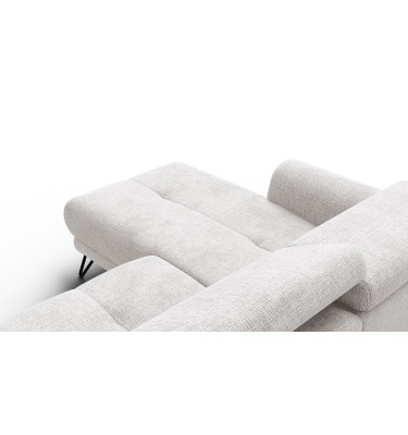 Ecksofa 4-Sitzer mit Relax RODEN, creme