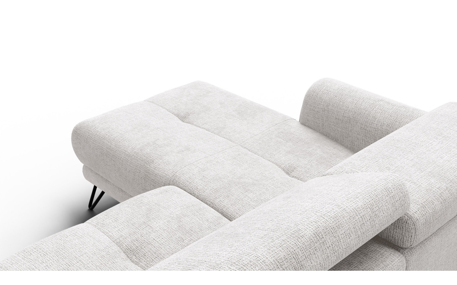 Ecksofa 4-Sitzer mit Relax RODEN, creme