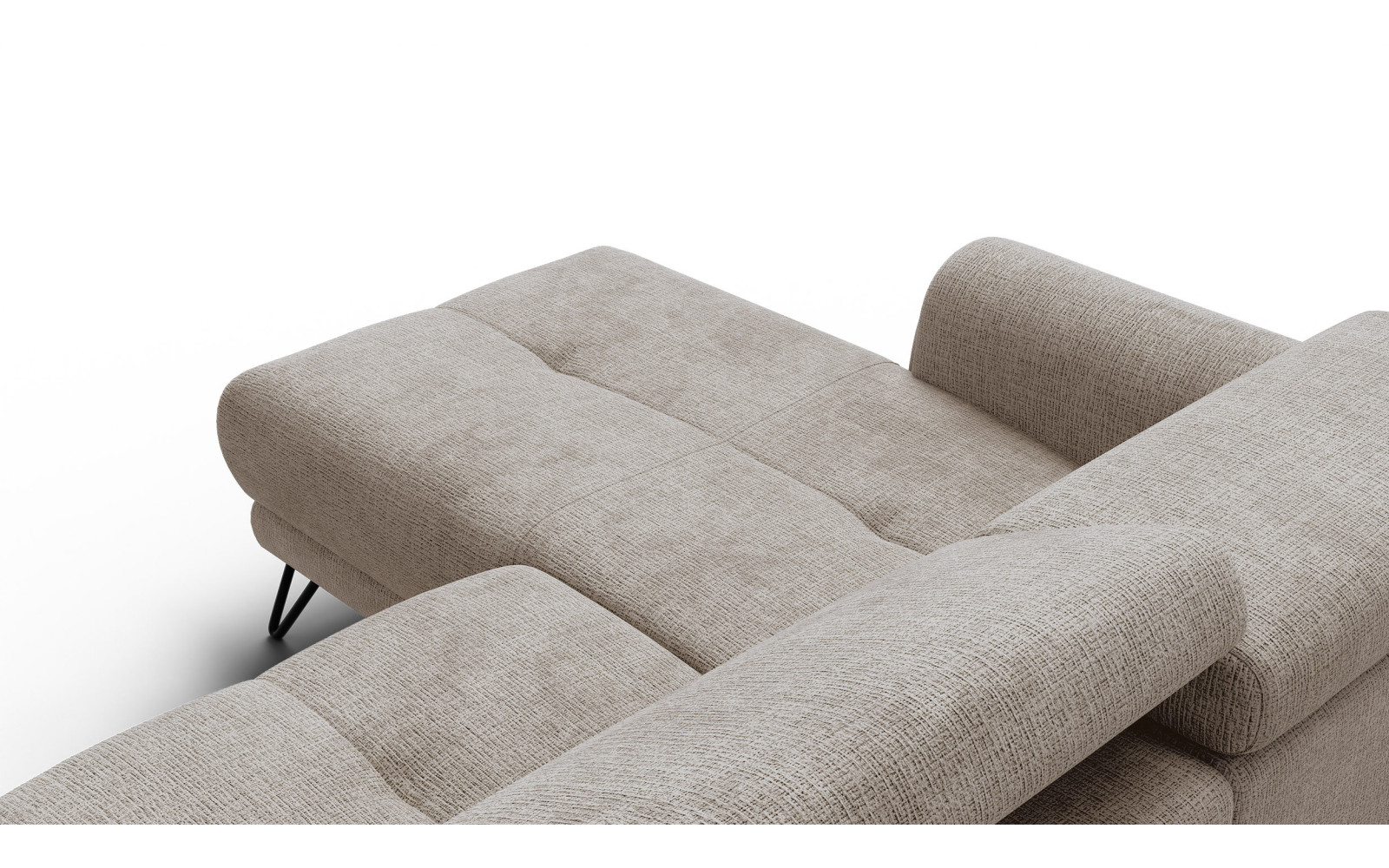 Ecksofa 4-Sitzer mit Relax RODEN, beige