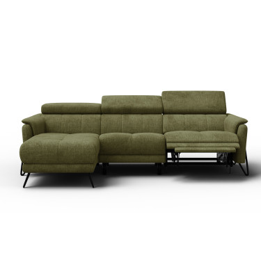 Ecksofa 4-Sitzer mit Relax RODEN, olive