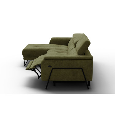 Ecksofa 4-Sitzer mit Relax RODEN, olive