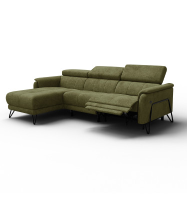 Ecksofa 4-Sitzer mit Relax RODEN, olive