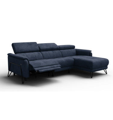 Ecksofa 4-Sitzer mit Relax RODEN, marineblau