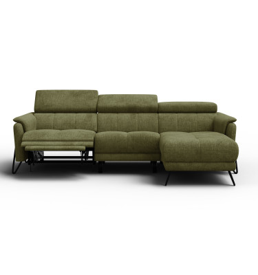 Ecksofa 4-Sitzer mit Relax RODEN, olive