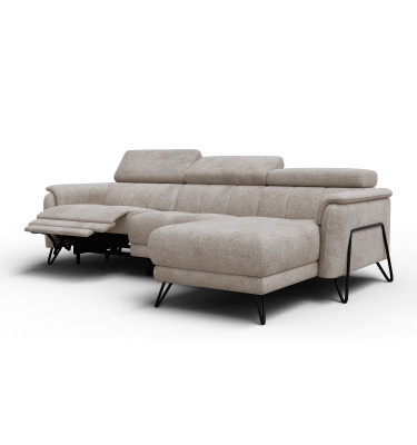 Ecksofa 4-Sitzer mit Relax RODEN, beige