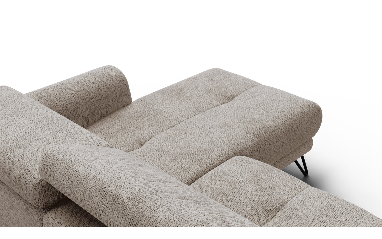 Ecksofa 4-Sitzer mit Relax RODEN, beige