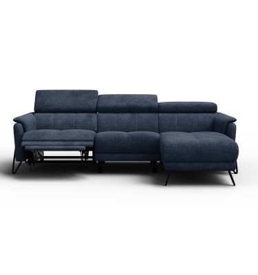 Ecksofa 4-Sitzer mit Relax RODEN, marineblau