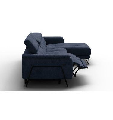 Ecksofa 4-Sitzer mit Relax RODEN, marineblau