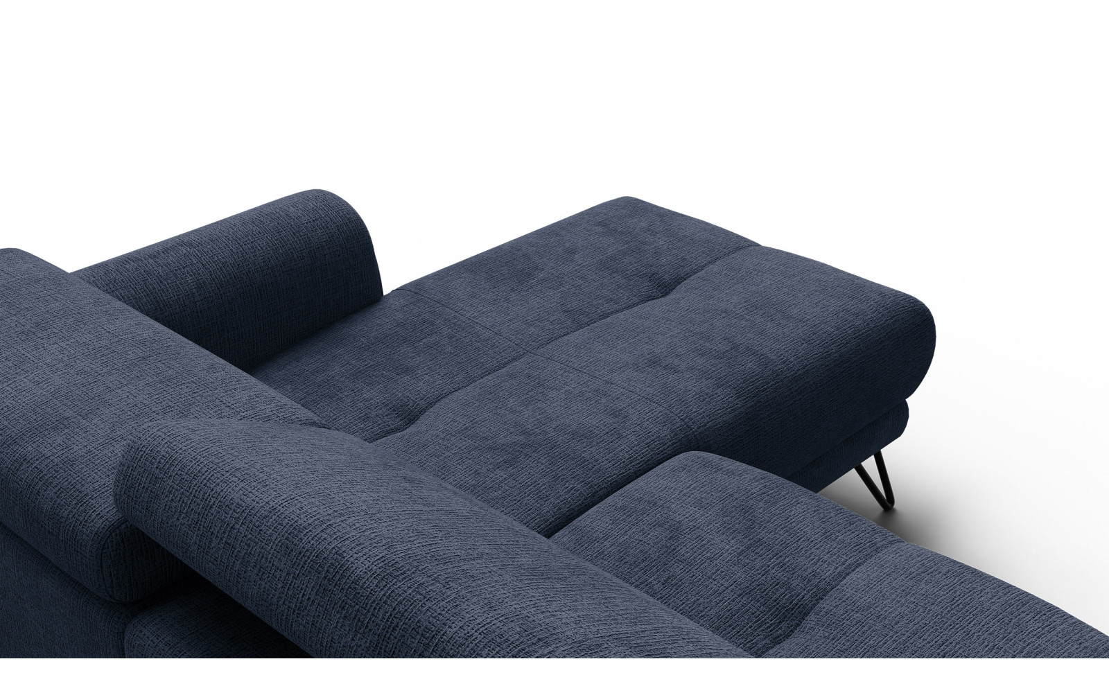 Ecksofa 4-Sitzer mit Relax RODEN, marineblau