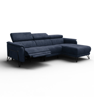Ecksofa 4-Sitzer mit Relax RODEN, marineblau