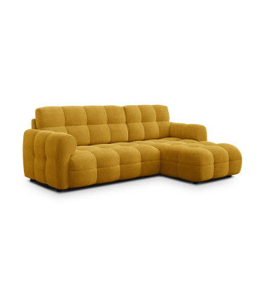 Ecksofa 3-Sitzer rechts MELLOW, safran