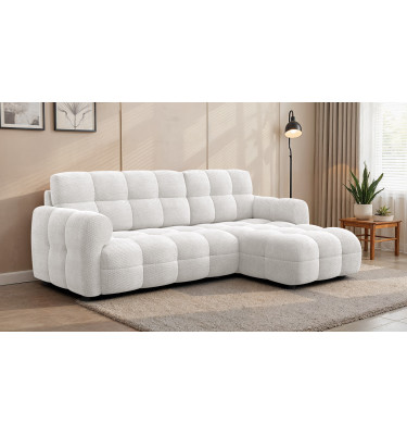 Ecksofa 3-Sitzer rechts MELLOW, creme