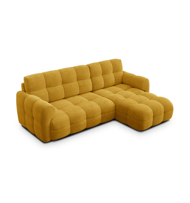 Ecksofa 3-Sitzer rechts MELLOW, safran