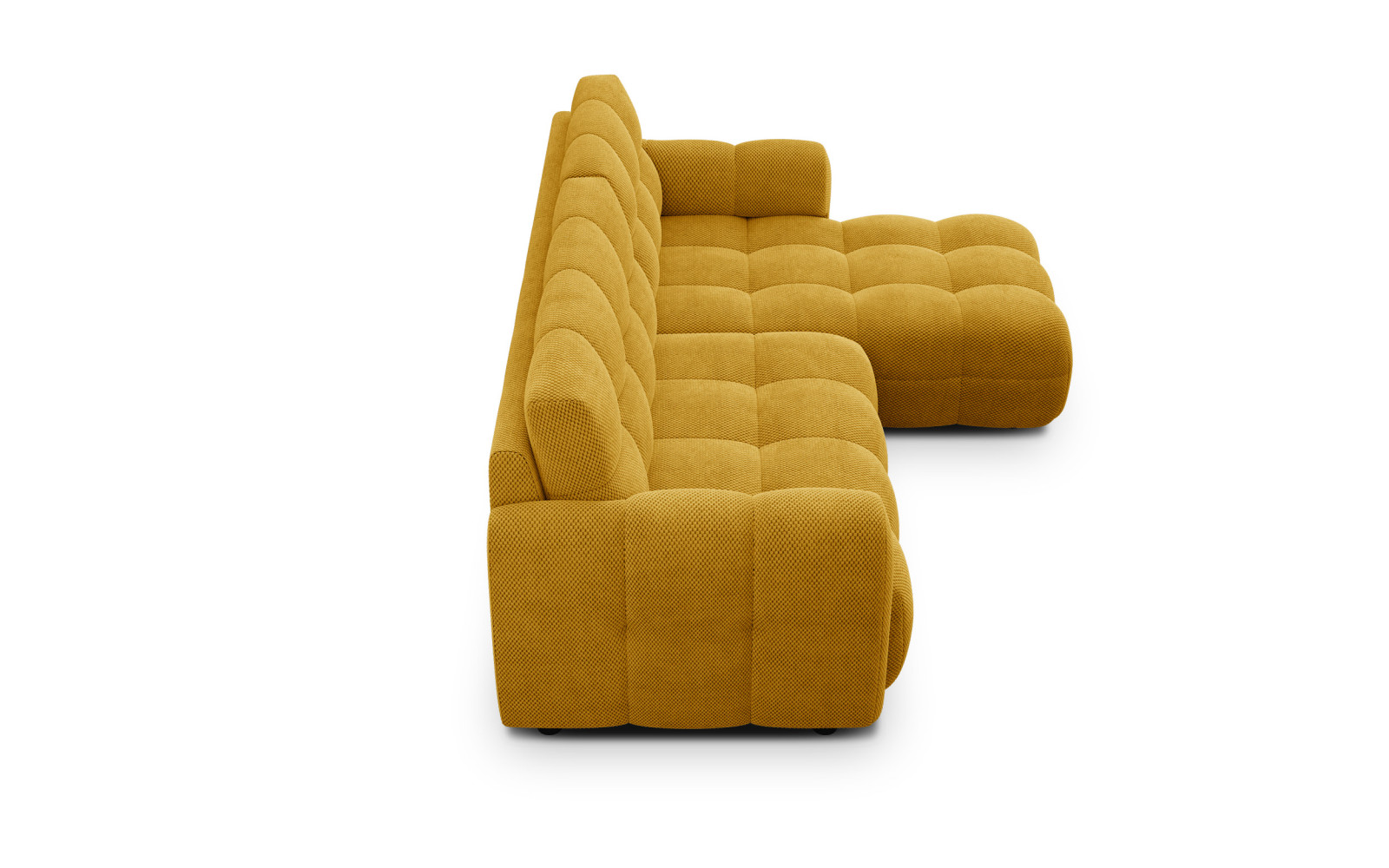 Ecksofa 3-Sitzer rechts MELLOW, safran