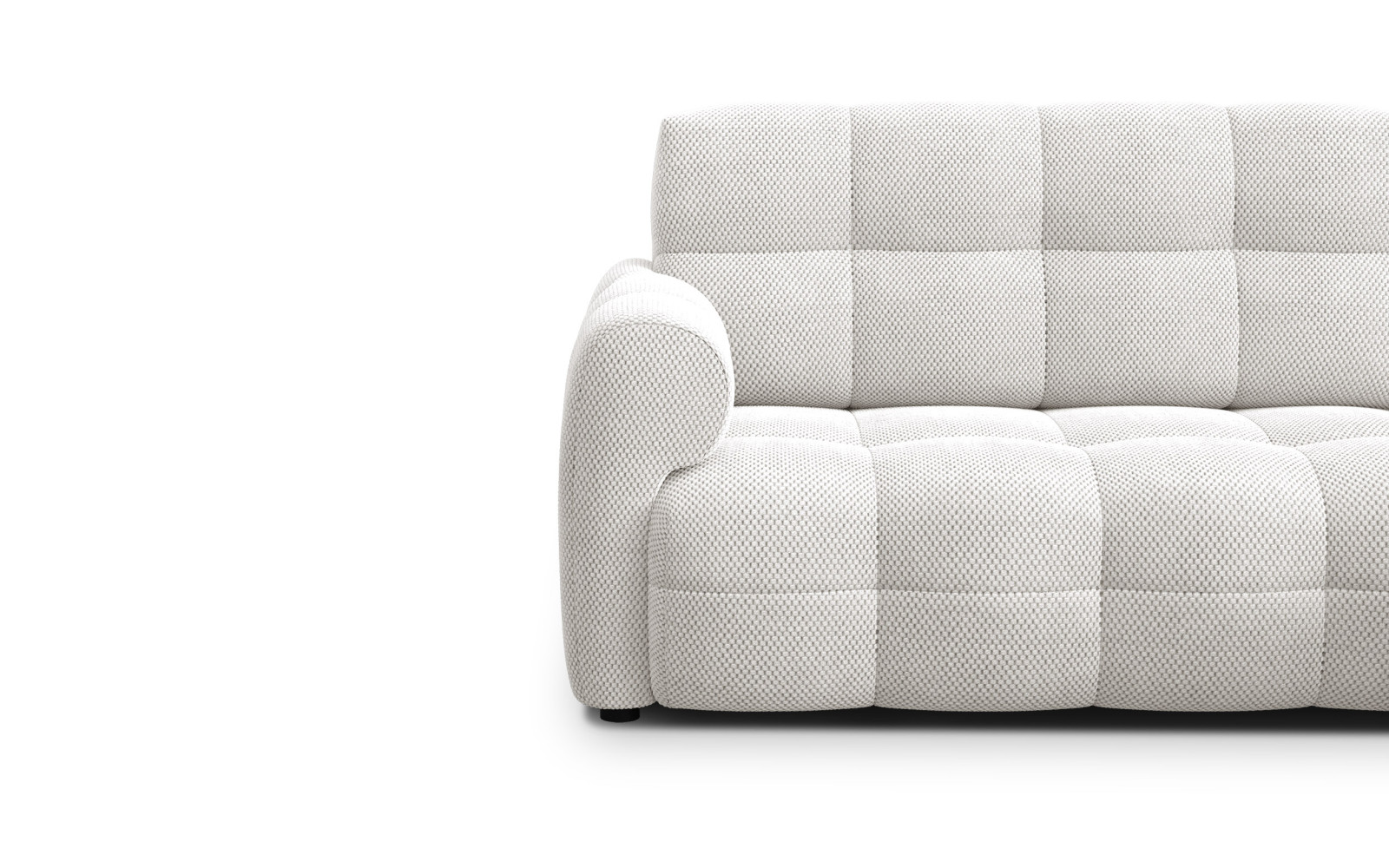 Ecksofa 3-Sitzer rechts MELLOW, creme