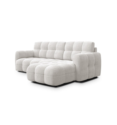 Ecksofa 3-Sitzer rechts MELLOW, creme