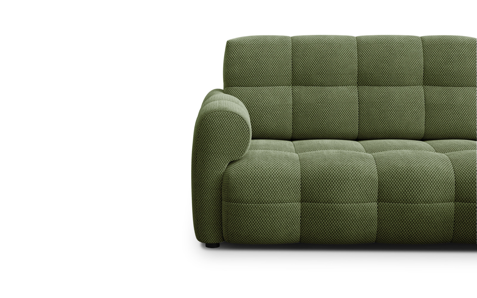 Ecksofa 3-Sitzer rechts MELLOW, olive
