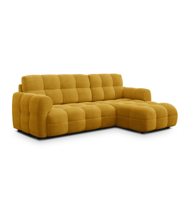 Ecksofa 3-Sitzer rechts MELLOW, safran