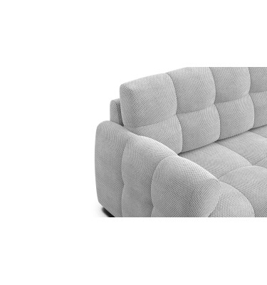 Ecksofa 3-Sitzer rechts MELLOW, hellgrau