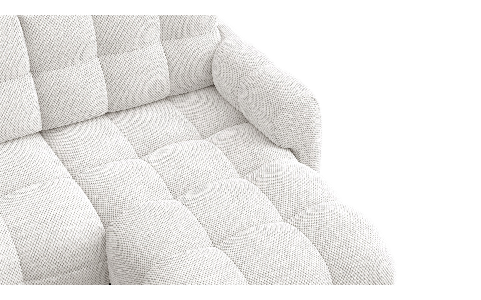 Ecksofa 3-Sitzer rechts MELLOW, creme