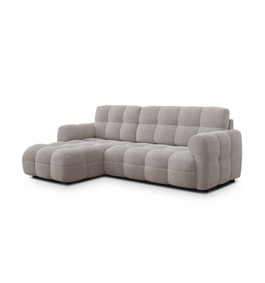 Ecksofa 3-Sitzer links MELLOW, beige