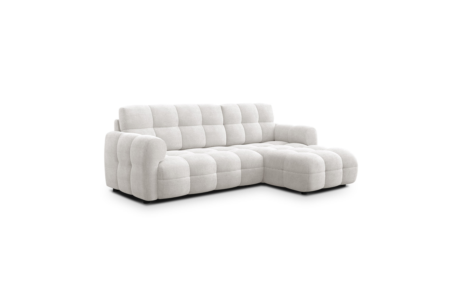 Ecksofa 3-Sitzer rechts MELLOW, creme