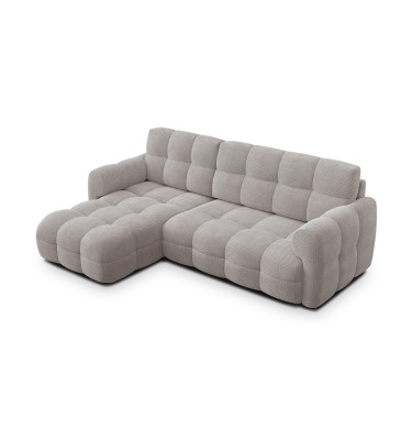 Ecksofa 3-Sitzer links MELLOW, beige