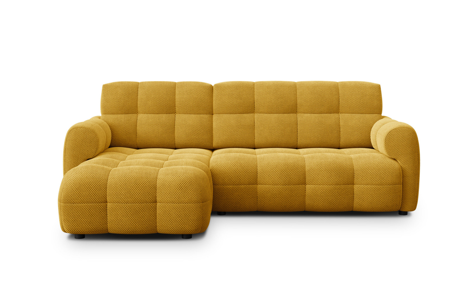 Ecksofa 3-Sitzer links MELLOW, safran