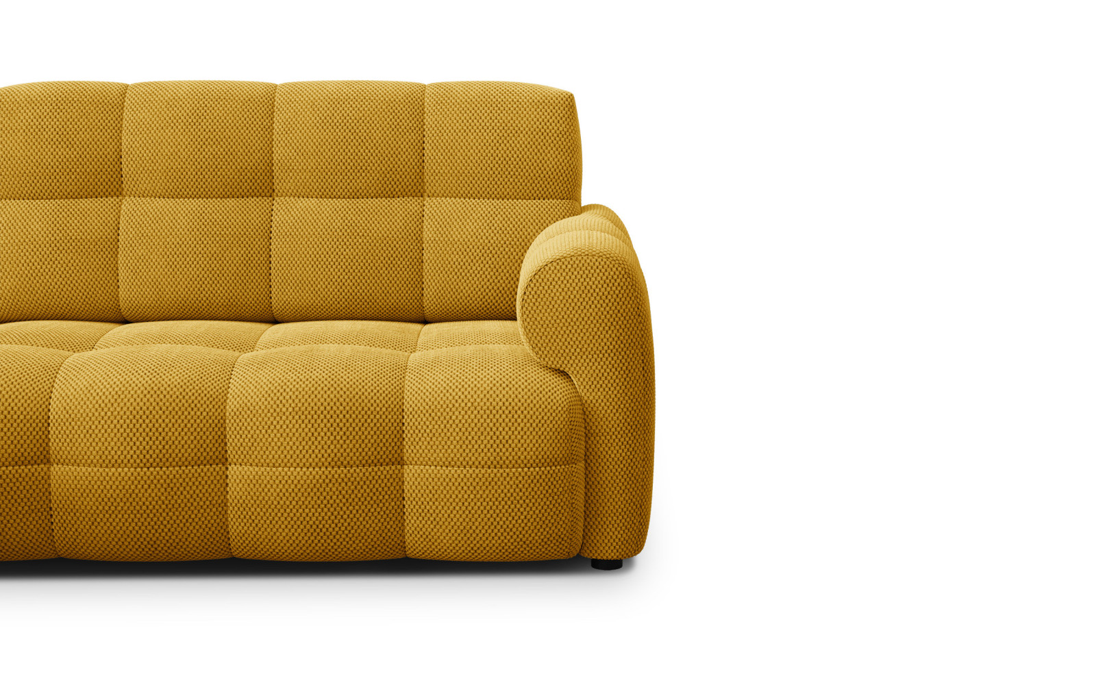 Ecksofa 3-Sitzer links MELLOW, safran