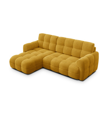 Ecksofa 3-Sitzer links MELLOW, safran