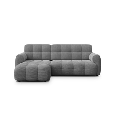 Ecksofa 3-Sitzer links MELLOW, grau
