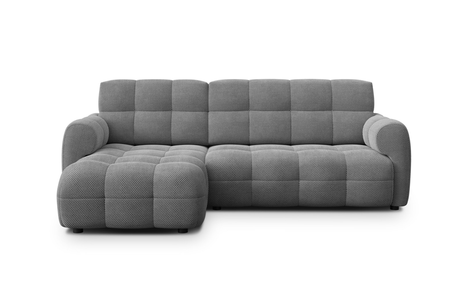 Ecksofa 3-Sitzer links MELLOW, grau