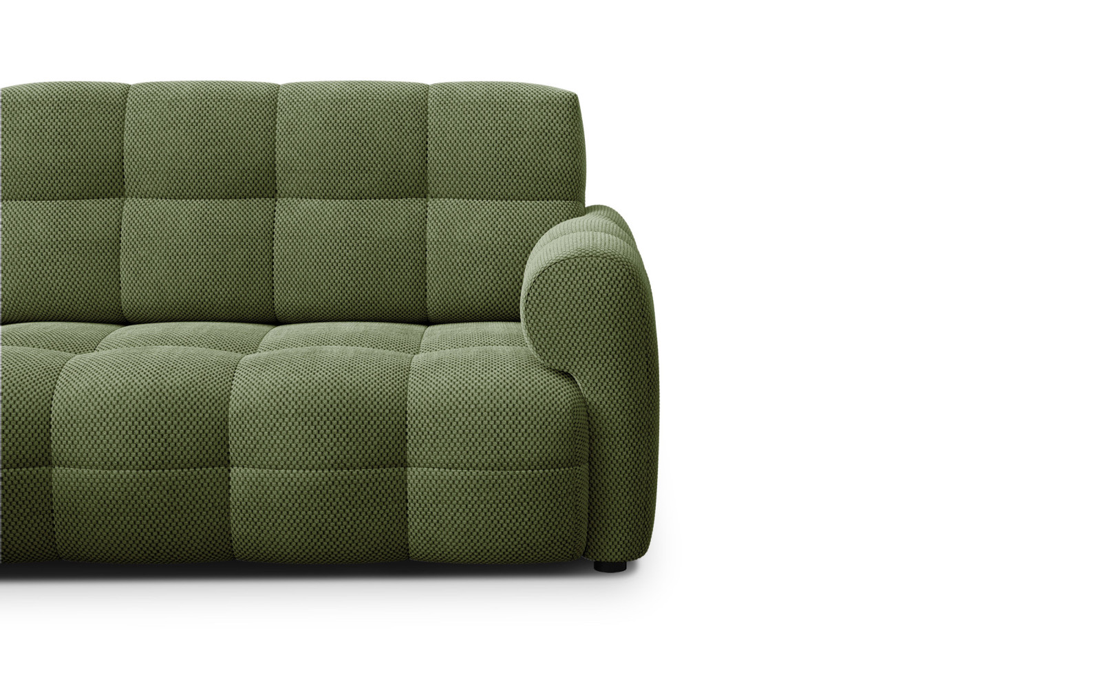 Ecksofa 3-Sitzer links MELLOW, olive