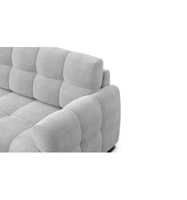 Ecksofa 3-Sitzer links MELLOW, hellgrau