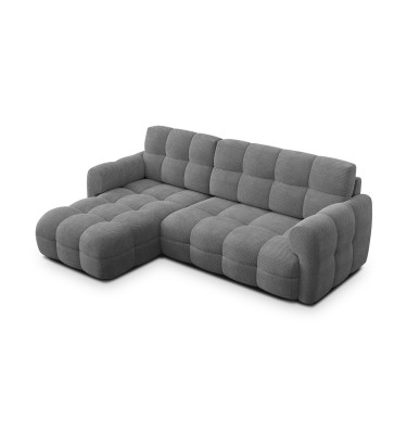 Ecksofa 3-Sitzer links MELLOW, grau